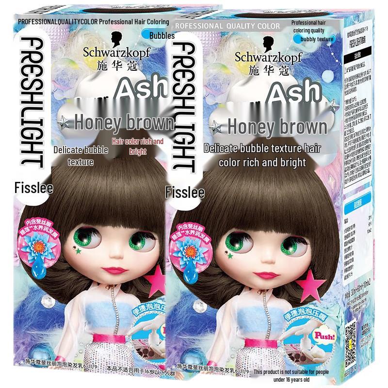 

Schwarzkopf Fresh Light Honey Brown Bubble Hair Dye