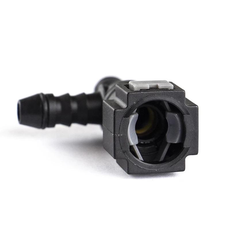 5Pcs High Quality Automotive Fuel Line 7.89 ID6 F-Type 180 Degree Straight Coupling Female Quick Connector