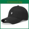 R Label Leather Mens Baseball Cap Quick Dry Sun Protect Fashion Casual Outdoor