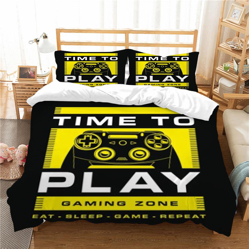 Home Bedclothes Hot Sale Kids Bedding Set Homes 3D Gamepad Design Duvet Cover Sets Pillowcase