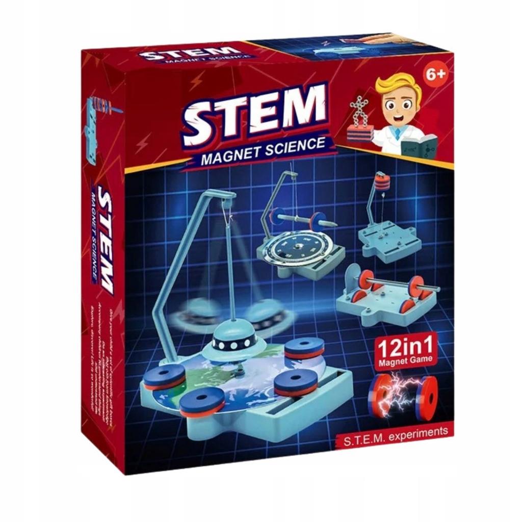 Educational Kit Magnetic Experiments Science Logic Little Physicist 12 In 1