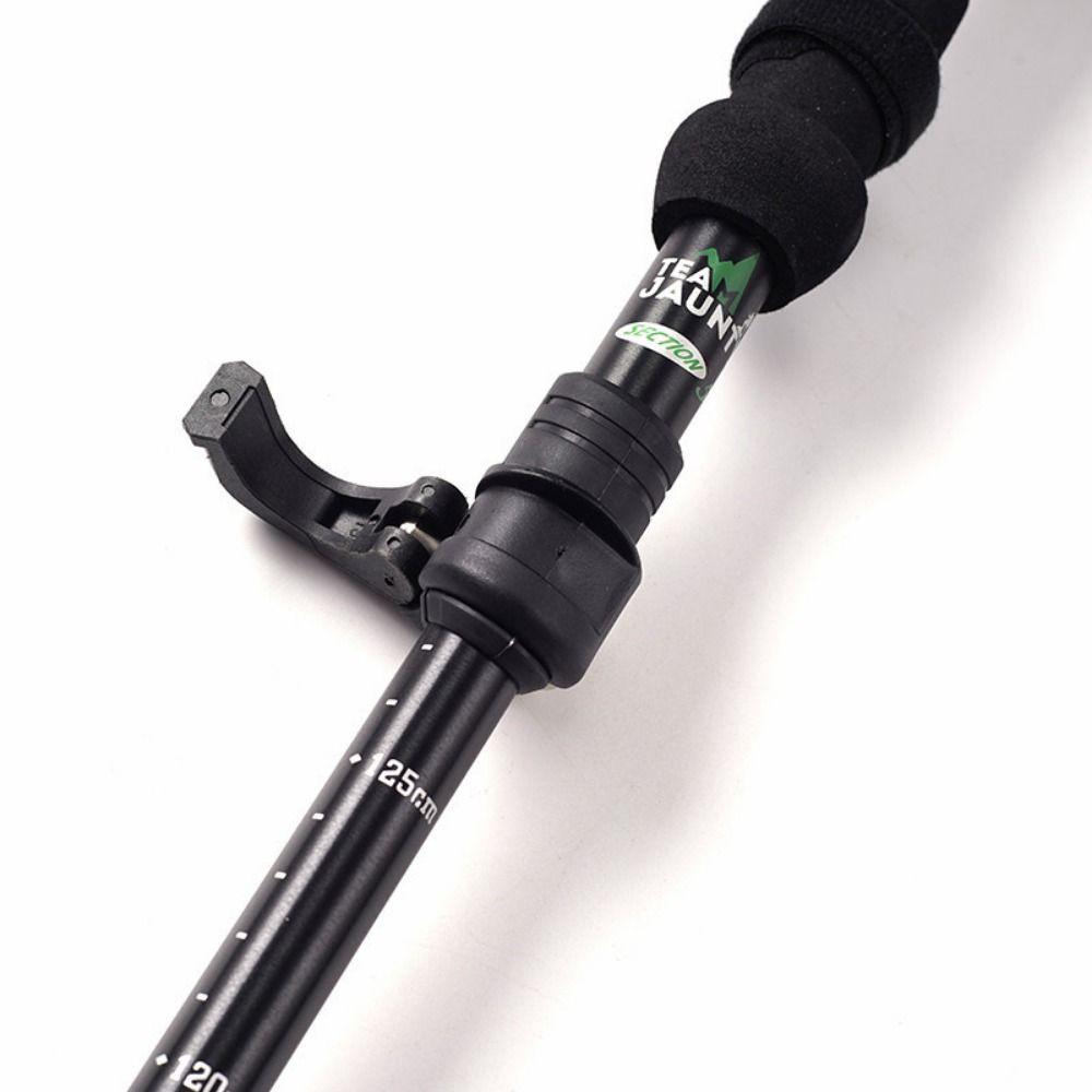5 Section Cross Country Cane EVA Wading Staff Comfort Handle Outdoor Trekking Poles Camping