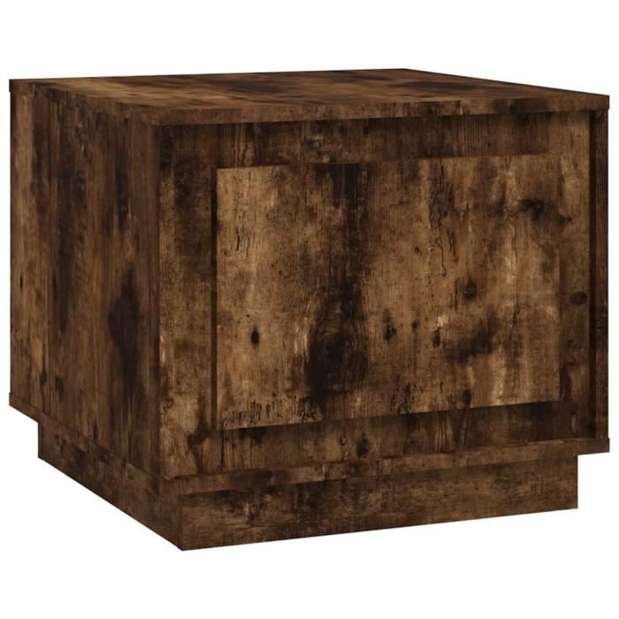 VidaXL Coffee Table Smoked Oak 51x50x44 Cm Engineered Wood 819873