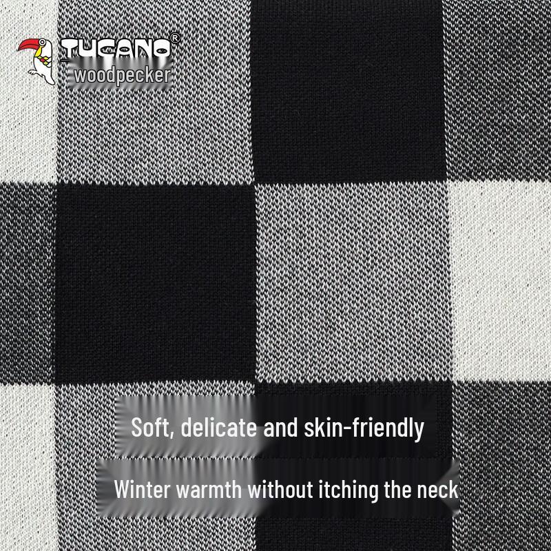 TUCANO Men's Classic Plaid Winter Scarf