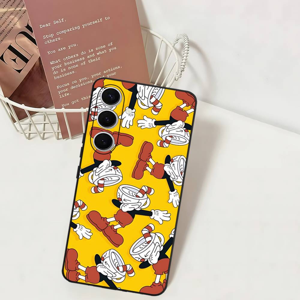 Comedy Animation C-Cuphead Cartoon Phone Case For Samsung S 24 Fe 25 Ultra Plus 20 Lite 21 30 22 23 24 22 Ultra 5G Fundas