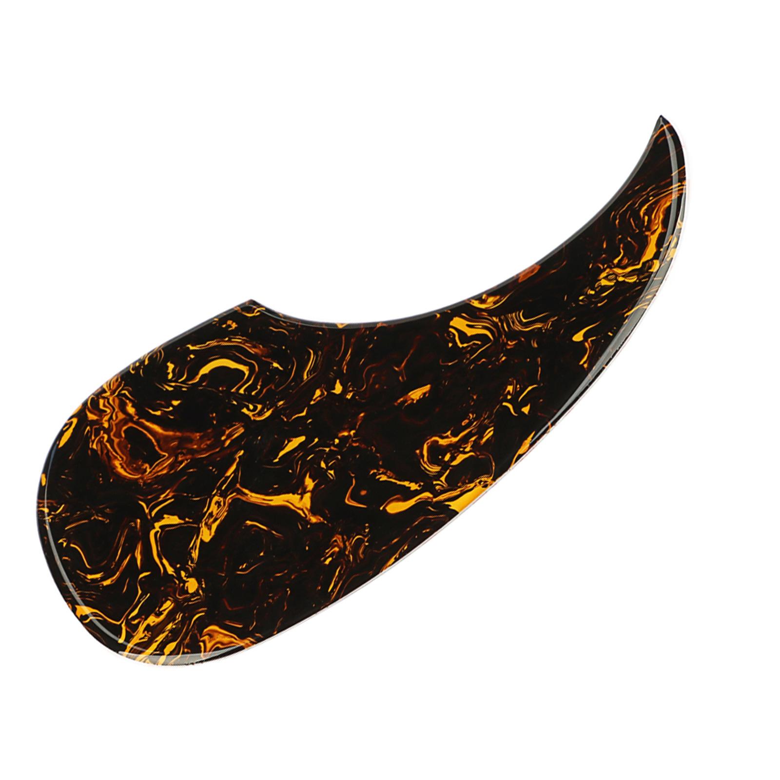 

PVC Guitar Self Stick Pickguard Yellow Paste Pattern Anti-Scratch Guard Plate Replacement Acoustic Guitar Scratch Plate