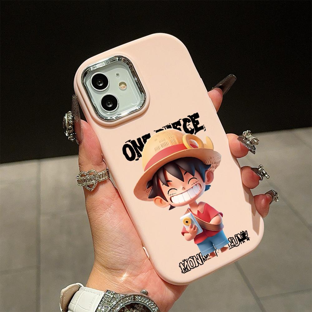 Jednolity kolor Srebrny obiektyw krawędziowy Miękki płynny silikonowy odporny na wstrząsy etui na telefon iPhone Samsung Huawei Honor Xiaomi Redmi OPPO Realme Vivo Infinix Tecno