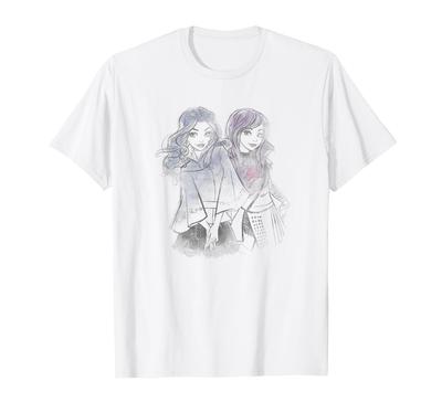 Disney Descendants Mal and Evie Sketch T-Shirt