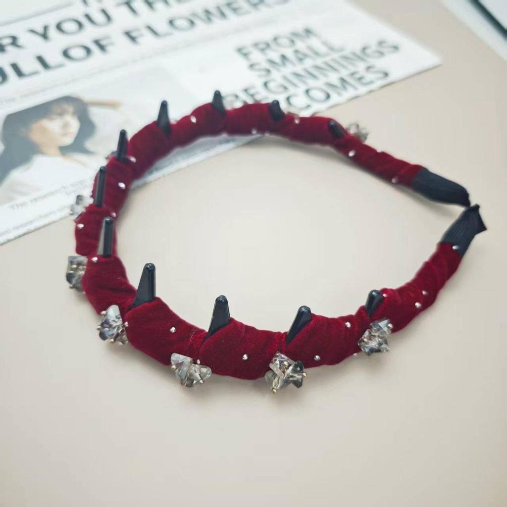Koreanisches Strass-Tüll-Stirnband: Elegantes, vielseitiges Haaraccessoire für leichten Luxus
