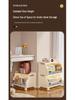 Children's Movable Multi-Layer Bookshelf and Storage Rack