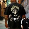 2026 Dragon Ball Goku Japanese Anime Printed Men's T-Shirt for Unisex Pure Cotton Harajuku Y2k Short Sleeve Tshirt Clothing Tee