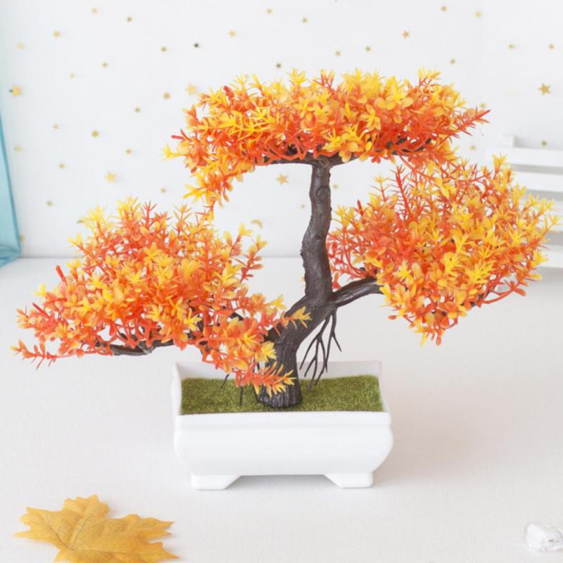 Artificial Color Plant Bonsai Small Trees Fake Plants Flowers Home Potted Plants Dining Tables Christmas Home Decoration Plants