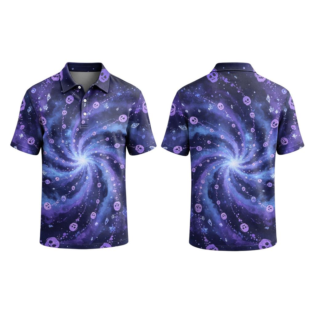 Men's Halloween Print Short Sleeve Casual T-Shirt