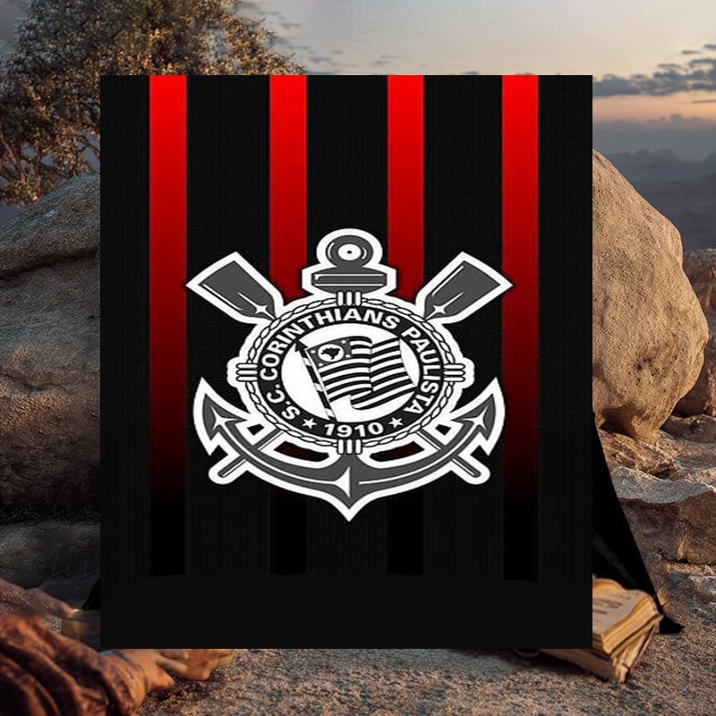 1PC Football Club Emblem Flannel Blanket Gift, Suitable for Both Men And Women, Soft Ideal for Beds And Sofa, Birthday Or Christmas Gift