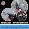 Keyport MOCA Keychain EDC Pry Bottle Box Cord and More TSA Key Tool EDC Gear Key Keychain Compatible 10-in-1 Multi-Tool (Black) Multi-Tool Opener,