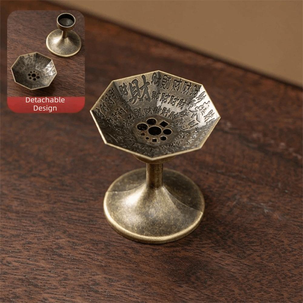 Split-type Alloy Incense Holder High-footed Sandalwood Incense Burner  Home Decoration B