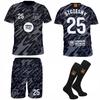 SZCZĘSNY Ensemble de Football Barcelona noir MAILLOT SHORT CHAUSSETTES SZCZĘSNY Ensemble 134 Football Barcelona noir MAILLOT SHORT CHAUSSETTES