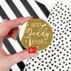 10/5pcs  Happy Father's Day Cake Topper Acrylic Gold Super Best Dad Cake Decor for Father Birthday Party Cupcake Decor