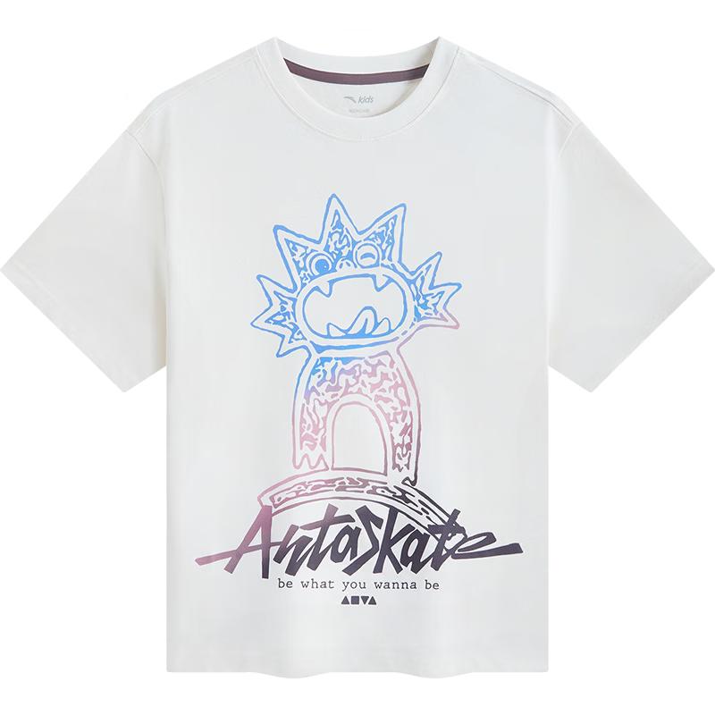 ANTA Boys  Playful Youth Knit Short Sleeve T-Shirt 140