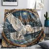 Vintage Animal Frame Print Flannel Blanket,High Quality Comfortable for All Seasons,Home Decor,Warmth and Comfort,Perfect for Christmas Gifts