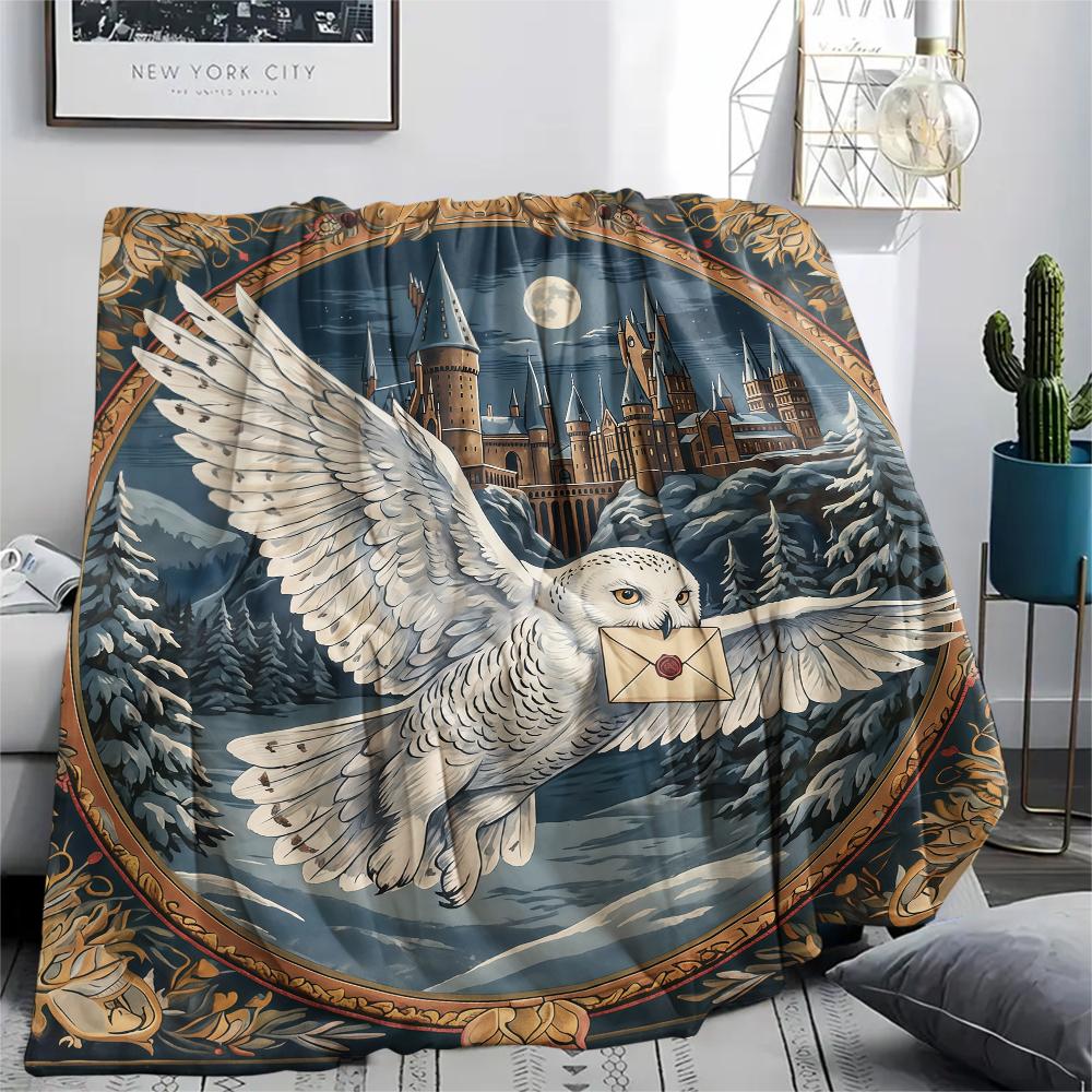 Vintage Animal Frame Print Flannel Blanket,High Quality Comfortable for All Seasons,Home Decor,Warmth and Comfort,Perfect for Christmas Gifts