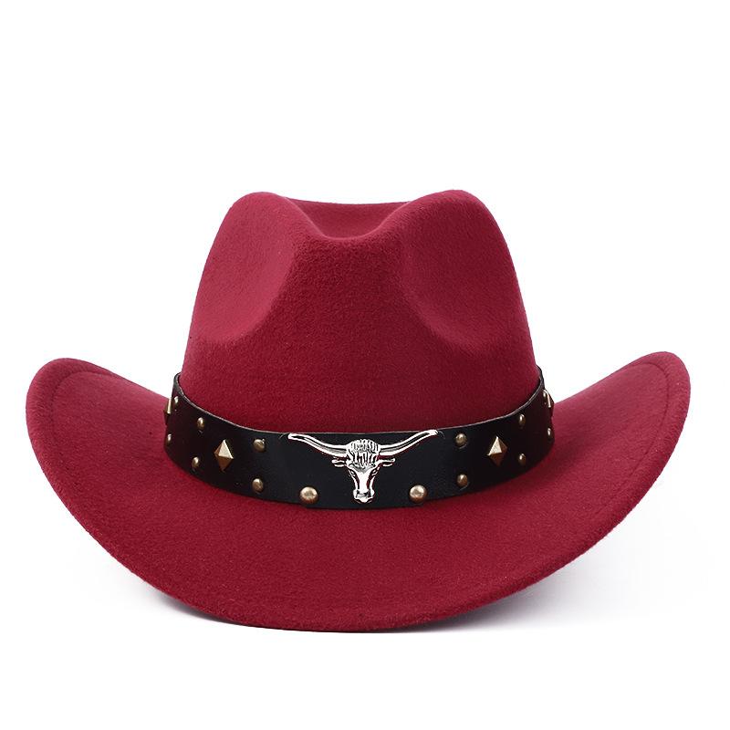 Tibetan Top Hat, Western Cowboy Hat, Tibetan Felt Hat, Cow Head, Grassland, Plateau Ethnic Style Outdoor Hat