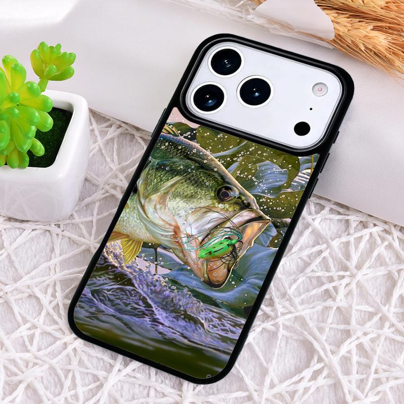Trout Fish Fishing soft Shockproof Phone Case for iPhone 17 Air 16e 15 11 12 14 13 Pro Max Cover Coque