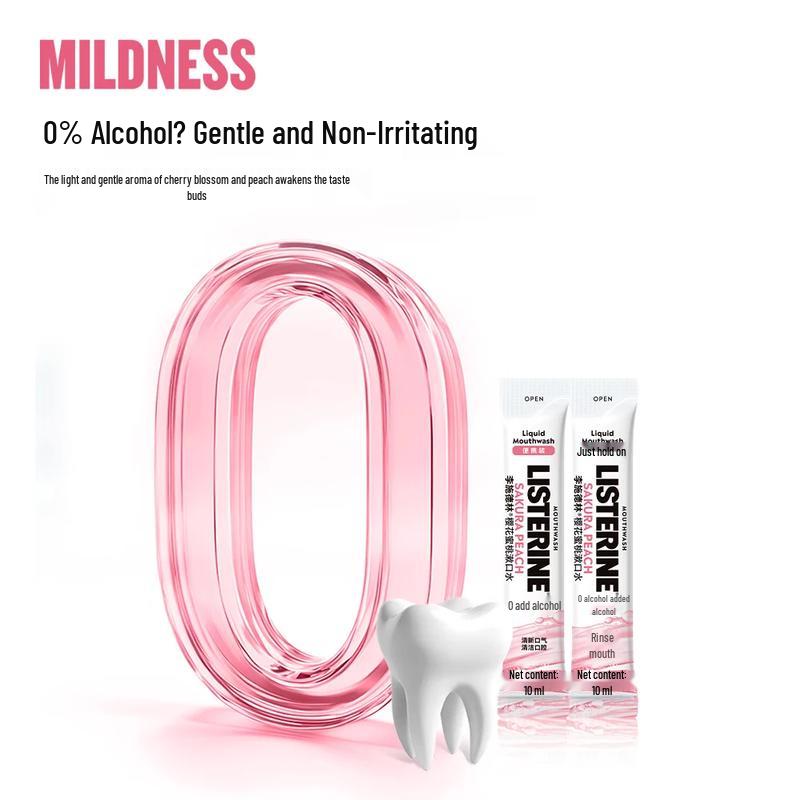 Listerine Sakura Peach Portable Mouthwash