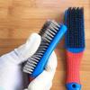 3pcs with Comfortable Plastic Handle Perfect for Removing Rust Welding Slag Dirt and Paint Heavy Duty Stainless Steel Wire Brush