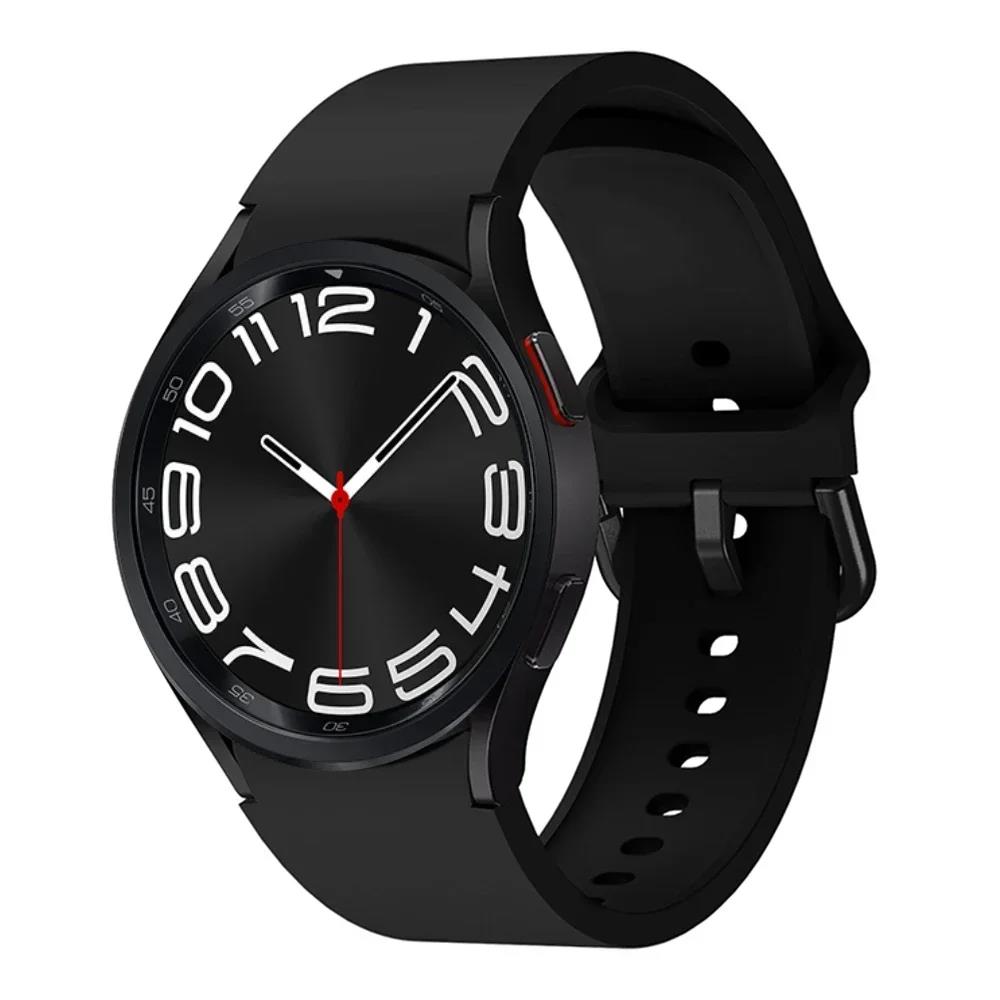 Silicone Strap For Samsung Galaxy Watch 7/6/5/4 40mm 44mm 5 Pro Original Bracelet No Gap Galaxy Watch 6 4 Classic 47mm 43mm Band 3