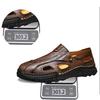 Handmade Summer Men's Sandals Leather Men's Shoes Casual Trekking Sneakers Outdoor Comfortable Breathable Travel Driving Shoes