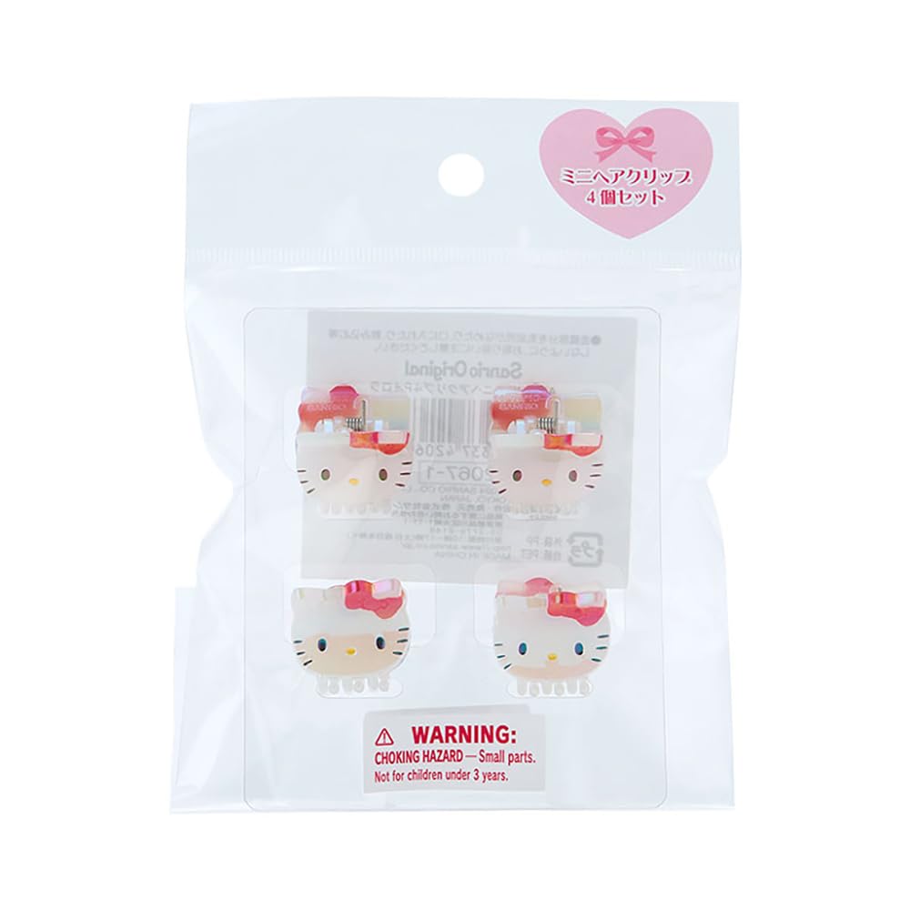 Sanrio (SANRIO) Mini Hair Clip Set of 4 Aurora Hello Kitty Characters 420671