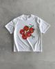 Übergroßes Baumwoll-T-Shirt: Vintage Tomaten-Grafik, Streetwear-Stil
