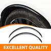 2PCS Universal Black Car Truck Wheel Fender Flares Eyebrow Arches Cover Replace