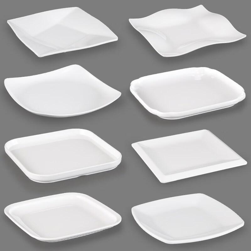 Melamine Square Deep Divided Dish - 5 Pack