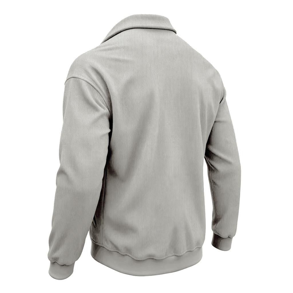 Herren Cordjacke Reverskragen Knopfleiste Seitentasche Vintage Amerikanisch Retro Lässige Oberbekleidung Herbst Winter Tägliche Jacken