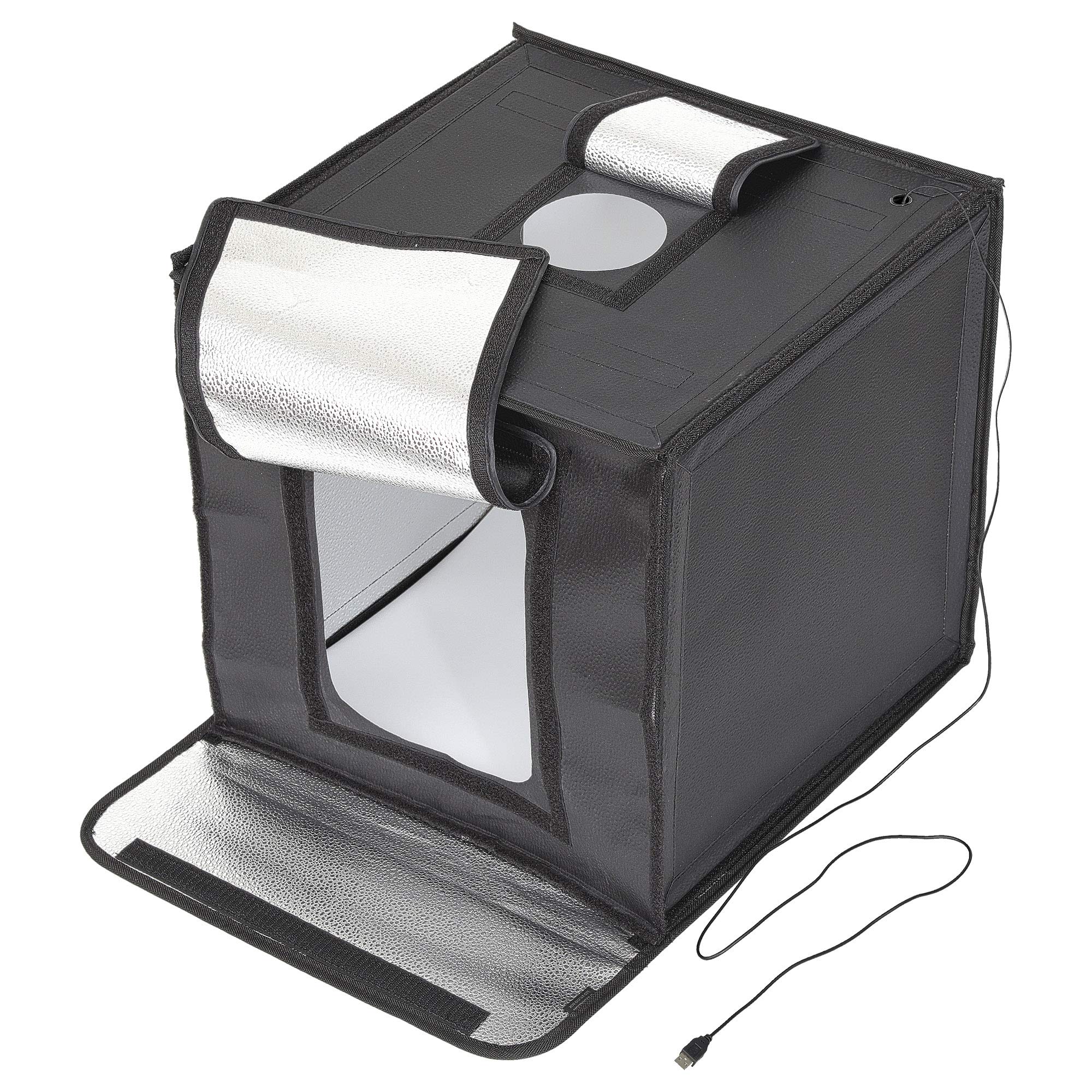 

HAKUBA Photography Box LED Studio Box 40 светодиодных ламп 44 x 43 x 59 см Складная с 3 цветами фоновой бумаги AMZLEDSBX чёрный