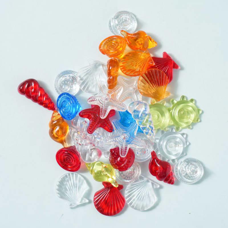 30 Pedras Transparentes Para Decoração de Aquário