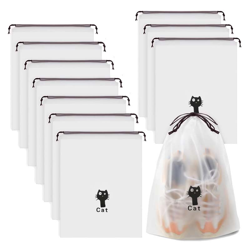 

10PCS Daisy Shoes Bag Waterproof Dustproof Foldable Travel Bag Portable Tote Drawstring Bag For Shoes Storage Shoes Organizer