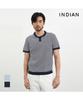 INDIAN Fine Stripe Henley Neck Knit_Mitbr4M3111