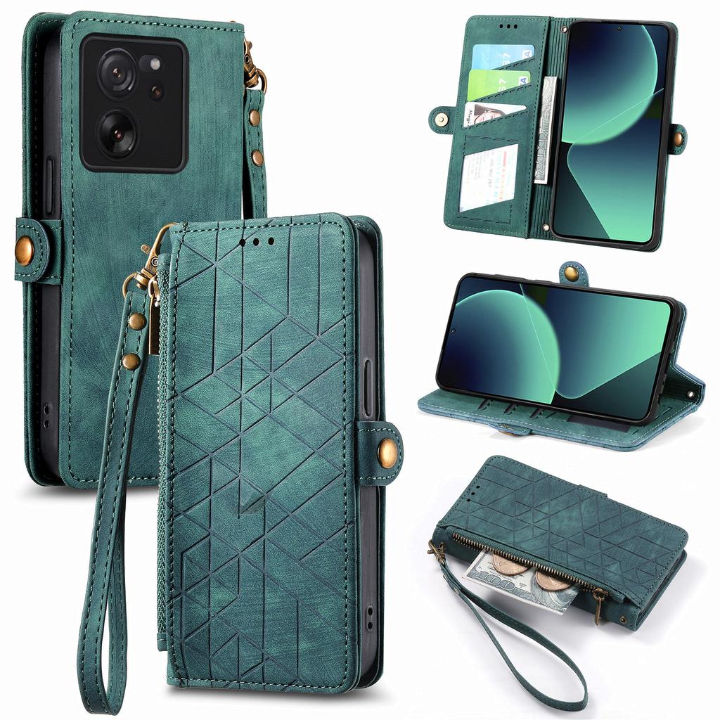 Zipper Cards Solt Wallet Leather Case For XiaoMi RedMi Note 13 Pro Plus 12 11S 10 10S 12T 13T Ultra Strap Bag Pocket Purse Cover