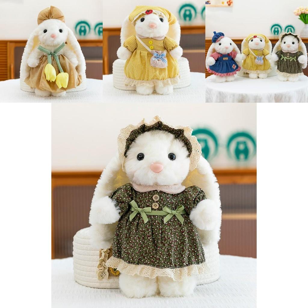 Rabbit Plush Toy With Dress For Kids Gift And Collectors
