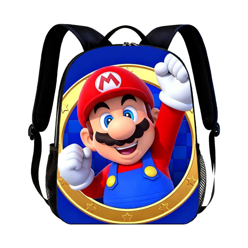 Νέο Σακίδιο Νηπιαγωγείου Super Mario Παιδικό με Εκτύπωση Mario Καθημερινό Casual Σακίδιο για Αγόρια Κορίτσια