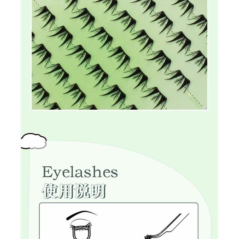 LuxeFlutter - Kleberfreie Spiky Cluster Falsche Wimpern
