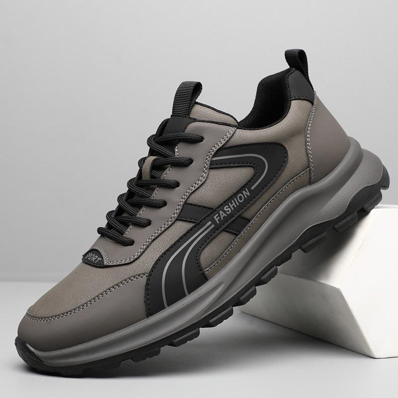 Men's shoes soft-soled leather shoes men's Korean version of sports and leisure shoes young men's travel shoes dad shoes tide