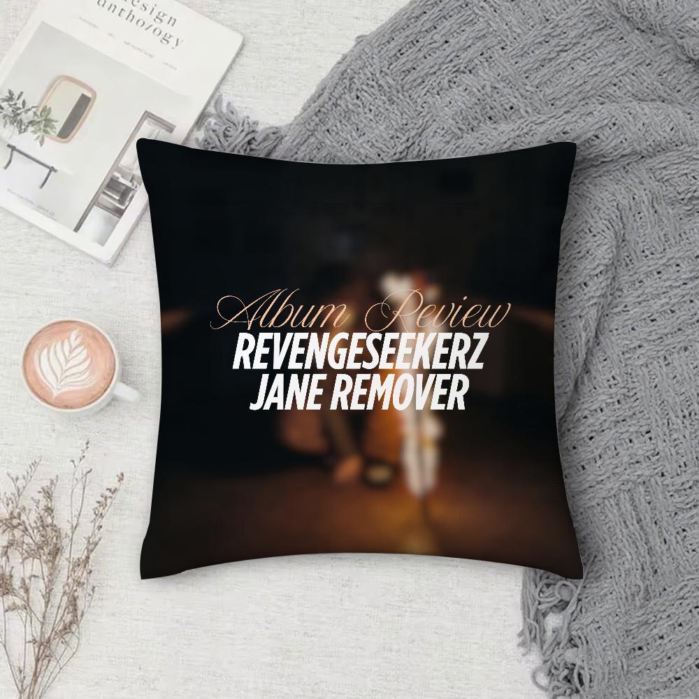 

Singer J-Jane Remover Music Pillow Case Square Double-Sided Printing Short Plush Sofa Cushion Cover Bedroom Bedside Pillow 12x12Inch