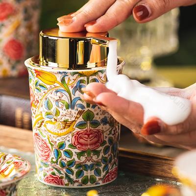 Керамический флакон-пенообразователь для мусса в стиле легкой роскоши, роскошные гостиничные флаконы для дезинфицирующего средства для рук, домашний флакон-дозатор для шампуня, аксессуары для ванной комнаты
