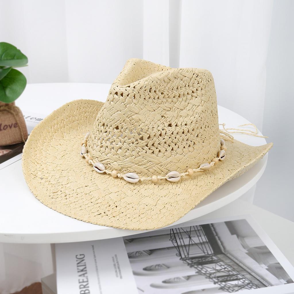 Outdoor Travel Beach Sun Hat Sun Protection Sun Hat Men and Women's New Western Denim Straw Hat