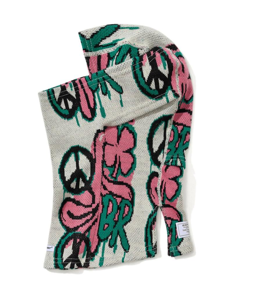 Bieseulaebis Peace Vial Jacquard Balaclava White