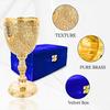 Handmade Brass Communion Cup Birthday Anniversary Royal Gothic Chalice Goblet Gift For Wife, Husband, Son, Wedding With Velvet Gift Box